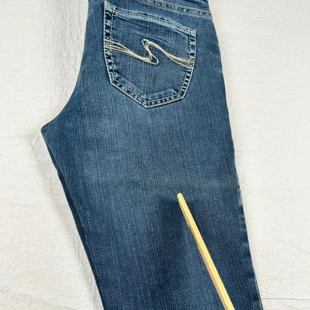 Vintage Silver Jeans Womens 28 Aiko Low Rise Flare Denim Blue Y2K Retro Bell